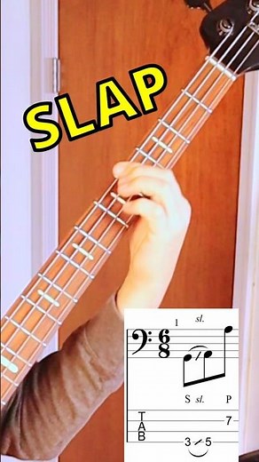 Cool 6/8 Slap Bass Groove