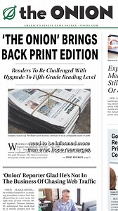 28K views · 309 reactions | Be part of The Onion’s return to print at...