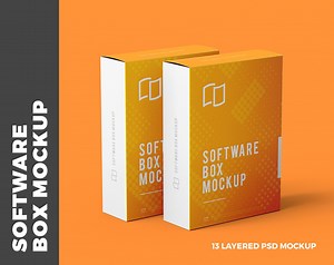 Software Box Mockup - Etsy