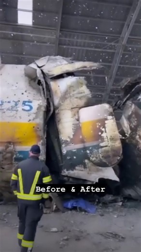 17K views · 106 reactions | An225 before and after/ destroyed Times can change! Here you can see what was once the world's largest and most legendary aircraft before and after it was destroyed!✈️ Credit: @aviation_spotting_sv #airbus #aircraft #airplane #airport #avgeek #aviation #aviation4u #antonov124 #aviationdaily | Aviation | Facebook