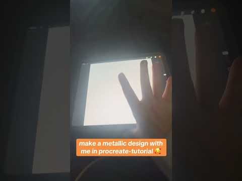 How to make metallic colors in Procreate!