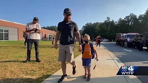 WYFF 4's Chris Justus' nephew gets special welcome to kindergarten after mom dies of COVID-19