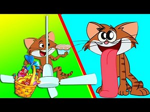 Funny Cartoon Animation For Kids | Crazy Hungry Cat v/s Smart Chef | New Full Episode | Cat & Keet