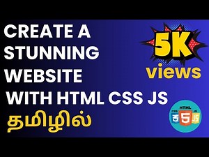 Build a Stunning Website | HTML & CSS | Tamil
