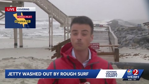 Ponce Inlet jetty washed out just months after repairs