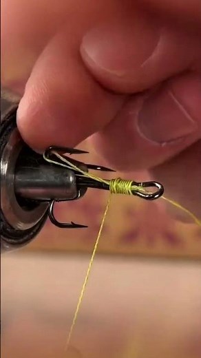 Here is the proper way to attach a fishing line to the hook securely so it stays firm and ready nows