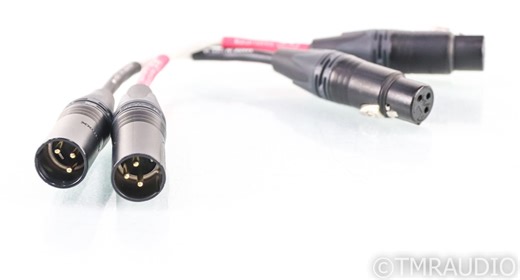 Amplifier Surgery Silver-Plated XLR Cables; 4" Pair Interconnects