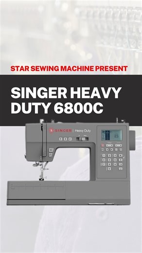 StarSewGCC on Instagram: "Upgrade your sewing experience with the SINGER Heavy Duty 6800C Machine, built for power, precision, and speed. Perfect for heavy fabrics and everyday projects, this computerized machine delivers professional results with ease. Ideal for tailors, designers, and DIY creators looking for reliability and performance. Our Store: starsewing.store Call: +971 4 267 9444 Email: star@starsew.com #sewingmachine #singer6800c #sewinglife #diyfashion #dubai"