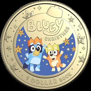 The new Bluey Christmas coin