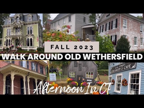 Old Wethersfield CT fall Halloween walk around 2023