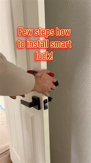 smart door lock installation