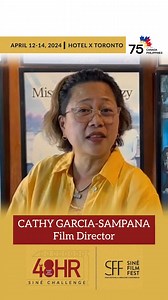 1.1K views | Direk Cathy Garcia-Sampana cordially invites Filipino filmmakers from around the globe!  Join us for the 48 Hour SINÉ Challenge, an exciting event where Filipino talents can showcase their passion for filmmaking! Link to register: https://filmfreeway.com/48HourSINEChallenge ABS-CBN Global is a proud media partner of the Sine Film Festival #SFF #48hrchallenge #SineFilmFest #CathyGarciaSampana | TFC The Filipino Channel | Facebook