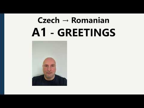 Greetings | A1 Beginner Lesson | Czech → Romanian
