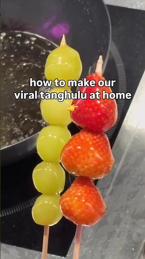How To Make Tanghulu at Home 🍓✨ | Viral Chinese Candied Fruit Recipe | Toronto Food Trend USA Canada