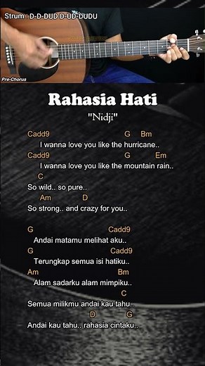 Rahasia Hati - Nidji | Chord Gitar Mudah dan Lirik #chordgitar #guitarchords
