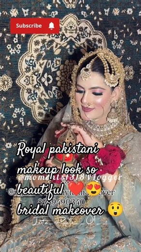 Royal Pakistani Makeup Look ✨ | Bridal Glam Transformation #weddinglook #moments1318 #bridalmakeup