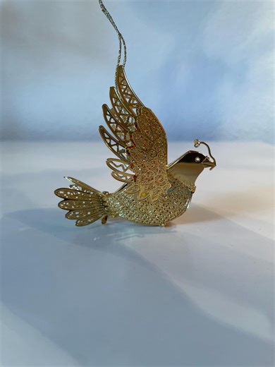 Danbury Mint 23K Gold Plated Dove of Peace Ornament | Christmas Ornament Gold Plated Bird - Etsy
