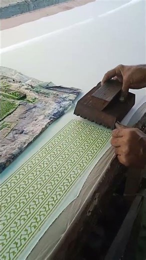 🖌️ Block Printing Art 🧵 Handmade Textile Magic 🎨 #BlockPrinting #HandmadeArt #textilelove