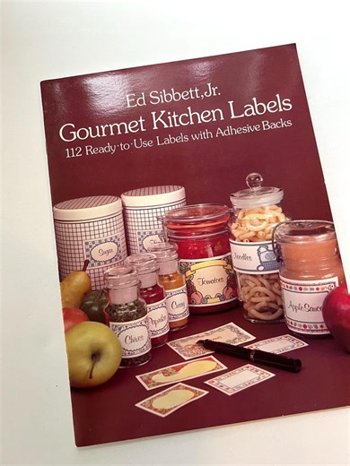 Vintage 112 Dover Kitchen Labels, Unused, Adhesive Backs, Kitchen Organizing, Gourmet Stickers - Etsy