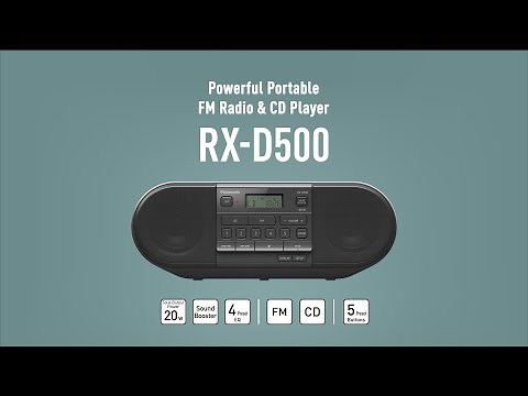 Panasonic Powerful Portable Radio RX-D500 with CD