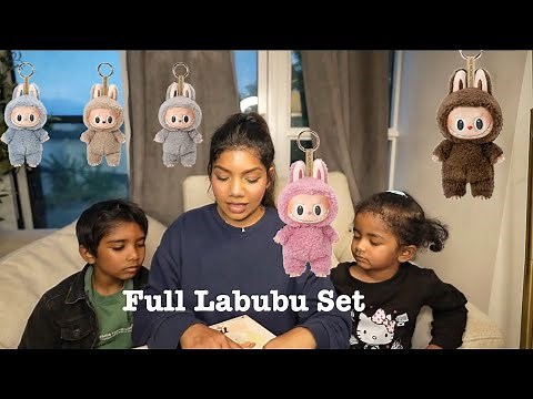 Unboxing Labubu Blind Box Full Set | Complete Collection Reveal for have a seat and Macarons! 📦