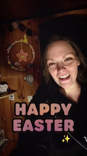 Unsere DIY Osterdeko hängt jetzt im Gartenhaus✨ -Gebastelt im Auto