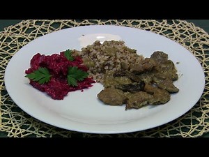 Gulasz wołowy z grzybami