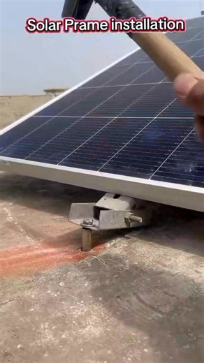 Solar Prame installation #fypシ #foryouシ #trinding #viral #electrical #foryouシpage | Umar Electric PK