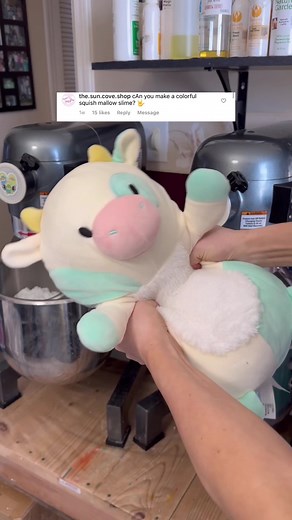 Blueberry Cow Squishmallow Slime Making with Cute Add-Ins!