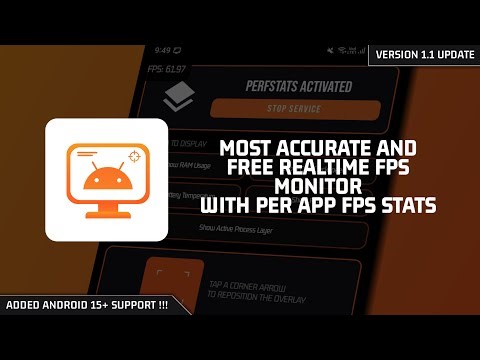 (No Root) Enable Real-Time FPS Meter on Any Android for Free !!! Per-App Stats [ PerfStats v1.1 ]