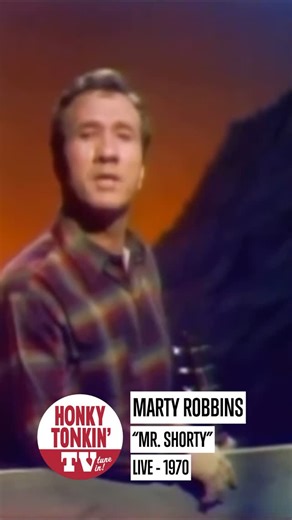 Honky Tonkin’ TV on Instagram: "Released in 1966, Marty Robbins’ Mr. Shorty is a haunting Western ballad about a small, quiet stranger who walks into a saloon and faces down a loudmouthed bully. Told with spare instrumentation and building tension, the song flips the script — the underdog turns out to be deadly. Robbins, known for his story-songs, delivered this one with chilling calm, adding another classic to his catalog of cowboy tales. #country"
