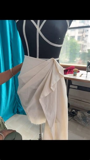 Draped skirt pattern|Dhoti style trendy skirt making|Dhoti dress tutorial|western Dress kase banaye