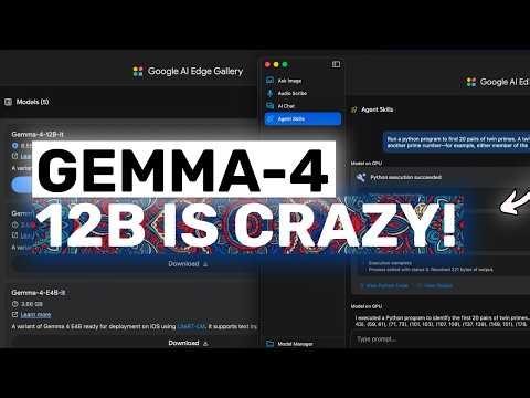 Gemma-4 12B + Hermes,Google AI Edge: EASY, GOOD & LOCAL!