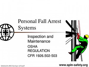 Personal Fall Arrest Systems - SlideServe