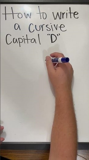How to Write a Cursive Capital “D”
