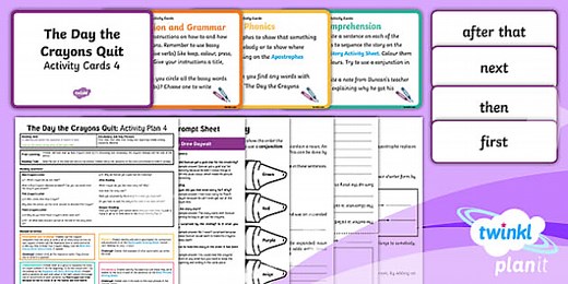 The Day the Crayons Quit Guided Reading 4 Y2 To Support Teaching on 'The Day the Crayons Quit'