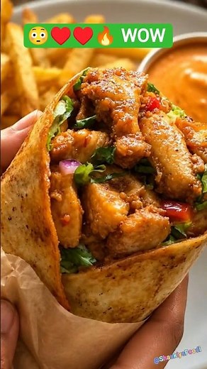 Honey Chipotle Soya Chop Wrap 🌯🍯🌶️ | Creamy Chipotle Crema = Addiction! #streetfood