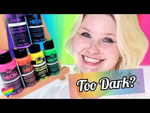 Art Product Review - FolkArt Multi-Surface Blacklight Neon Paint