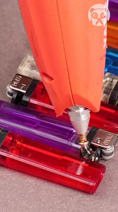 10M views · 10K reactions | Stunning DIY Lamp Using Lighters! Thanks for watching! Please be aware that this video is for entertainment purposes only and techniques shown should not be attempted at home! | Crafty Panda | Facebook