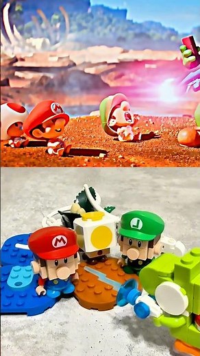Mario, Luigi & Toad Became HUGE Thanks to Yoshi | Lego Super Mario Galaxy movie