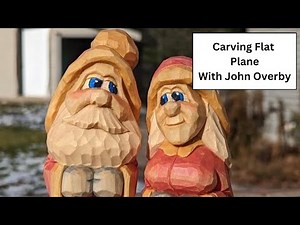 Woodcarving Step by Step Fun Flat Plane Santa with a Single Knife with John Overby