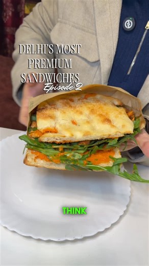 Karan Marwah | FOODDelhi on Instagram: "Episode 2 of Delhi’s Most Premium Sandwiches 🥪✨ Does it make sense to pay ₹700 for a sandwich in Delhi Because this Florentine sandwich might just convince you otherwise. Fresh-baked schiacciata, sliced and absolutely loaded with peri-peri grilled chicken chunks, heaps of peppery rocket leaves, and smeared generously with a smoky, spicy charred pepper aioli. Every bite is bold, messy, and insanely satisfying. This Florentine-style sandwich is not a snack