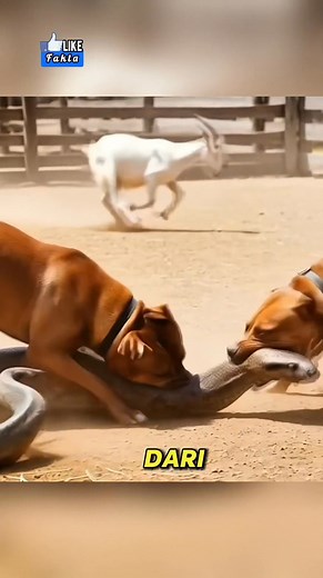 211K views · 1K reactions | Aksi heroik, dua anjing menolong kambing #fakta | f a k t a | Facebook