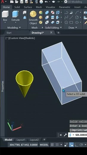 🔥 AutoCAD SHELL Command in 30 Seconds | Make 3D Models Hollow Easily! #autocad #shorts