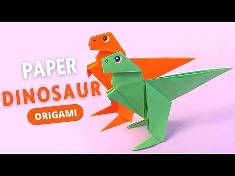 Origami Paper Dinosaur | How To Make an Origami Dinosaur