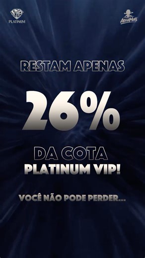 AquaMais on Instagram: "🚨ATENÇÃO 🚨 Restam apenas 26% das cotas VIP AquaMais😱🔥 Mais de 74% JÁ FORAM VENDIDAS! 💎 A Cota Platinum VIP AquaMais é pra quem quer viver o parque no nível MÁXIMO: 🌊 acesso ilimitado 🔥 áreas exclusivas 🧖 sauna 🏊 piscina coberta 🍹 bar molhado 🎬 o 1º cinema aquático do Brasil E muito mais… ⏳ É a última chamada! 📲 Chama um consultor AGORA e garante sua cota VIP! 👉 Vem curtir o melhor do parque aquático de Minas 🌊🧡"