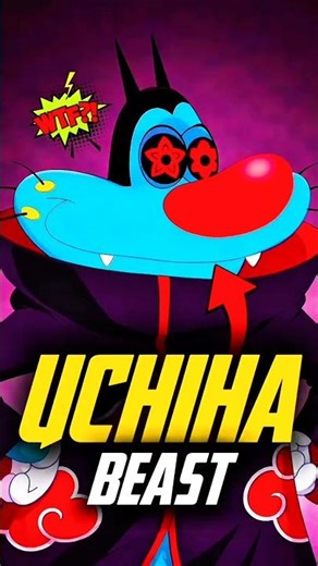 Oggy X Akatsuki 💀Oggy Uchiha can use all of jutsu's 🤯 #naruto