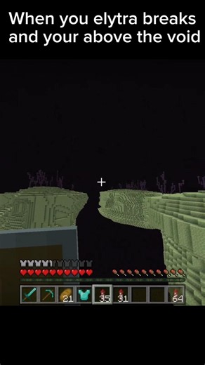 When your elytra breaks at the wrong time