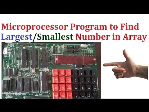 best way to find largest/smallest number in an array/series 8085 microprocessor programming