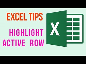 Highlight Active Row in Excel: Easy Conditional Formatting Tutorial 2024